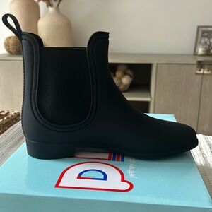 New in box! Jeffrey Campbell rain boots, size 6